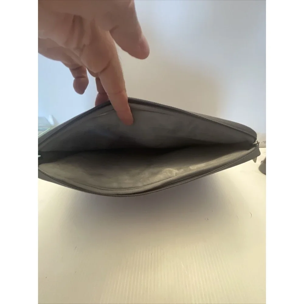 Voova Laptop Bag, Sleeve Case 13.5” Wide X 10” High Grey With 3 Total Pockets
